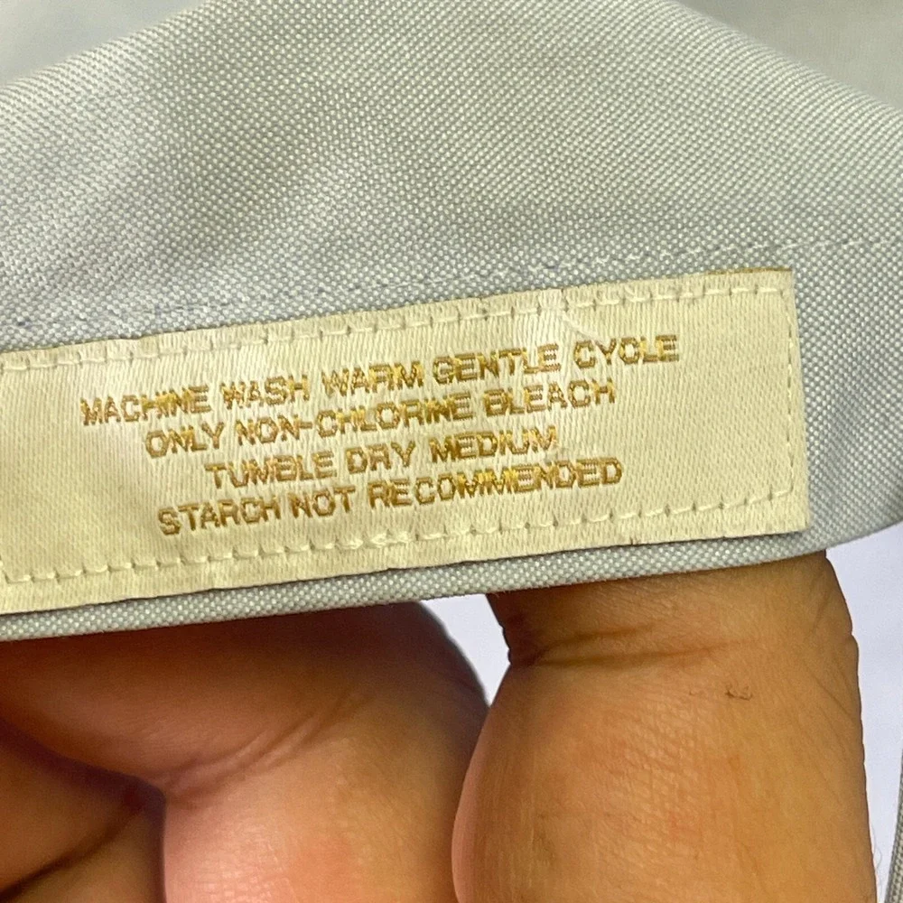 Men Small 15.5/33 Gold Label Raintree‎ & Yorke Slim Fit Non-Iron Dress Sky Blue
